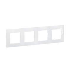 Декоративна четворна рамка Legrand Niloé, бяла