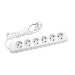 Разклонител шуко, 5m, 6 гнезда, със защита за деца X-tendia