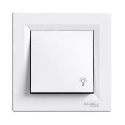 Стълбищен(лихт) ключ Schneider Asfora, бял