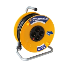 Макара Commel H05VV-F, 4 гнезда, 25m, 1.5mm2