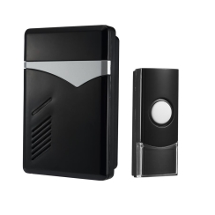 Безжичен звънец Commel, 36 мелодии, 70dB, 300m, черен