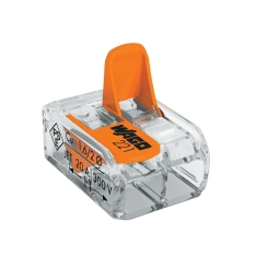 Клема Wago бърза връзка, 2x0.5-6mm2, 41A