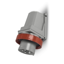 Индустриален щепсел за стенен монтаж Scame Optima, 32A, 3P+N+E, IP67