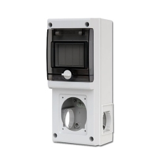 Контактно табло Scame Block, 4x DIN, 1x 16/32A + 2x шуко, IP66