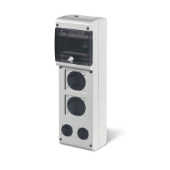 Контактно табло Scame Block, 6x DIN, 1x16A, 1x 16/32A, 2x шуко, IP66