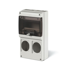 Контактно табло Scame Domino M340, 8x DIN, 2x 16A, IP66