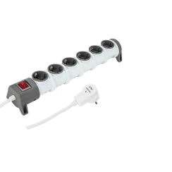 Разклонител шуко със завъртане Atra, 6 гнезда, 1.5m кабел