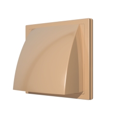 В. решетка Era Asa с клапа и фланец, бежова, Ф100, 150x150mm