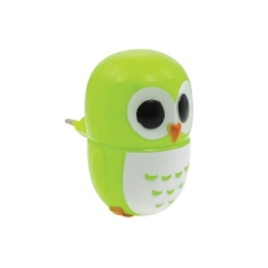 Детска нощна лампа Vito за контакт бухал, 6400K