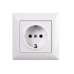 Единичен шуко контакт Gunsan Visage, бял